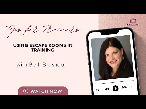 Using Escape Rooms in Training