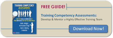 Free guide banner for 'Training Competency Assessments' by Langevin, designed to develop effective training teams