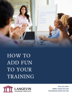 Businesswoman presenting team-building ideas to applauding colleagues in conference room