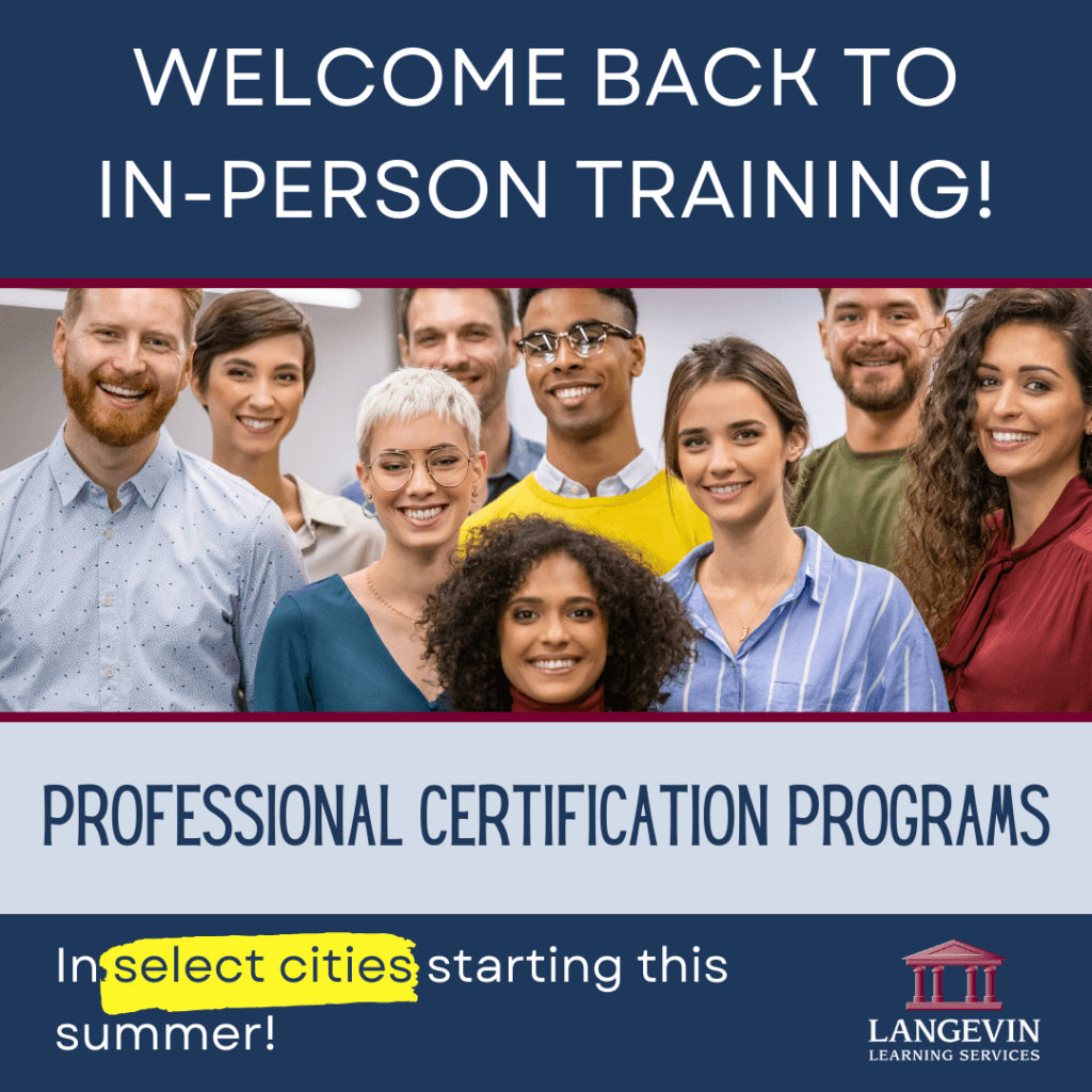 Welcome back to in-person training session with participants engaged in a collaborative learning environment